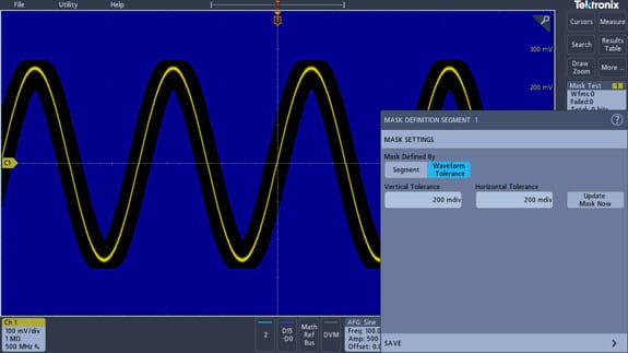 Mask / Limit Testing